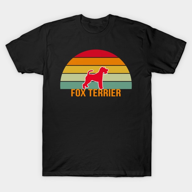 Fox Terrier Vintage Silhouette T-Shirt by khoula252018